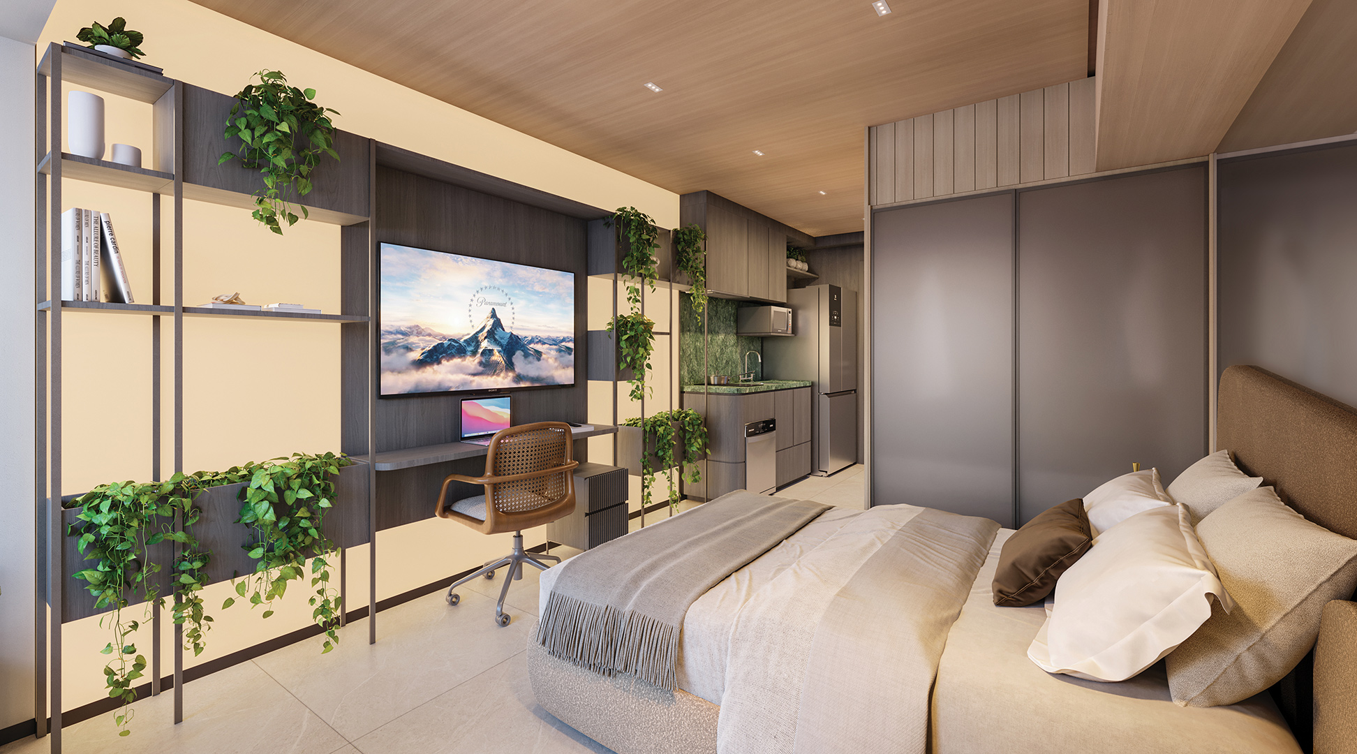 Studio 28m²