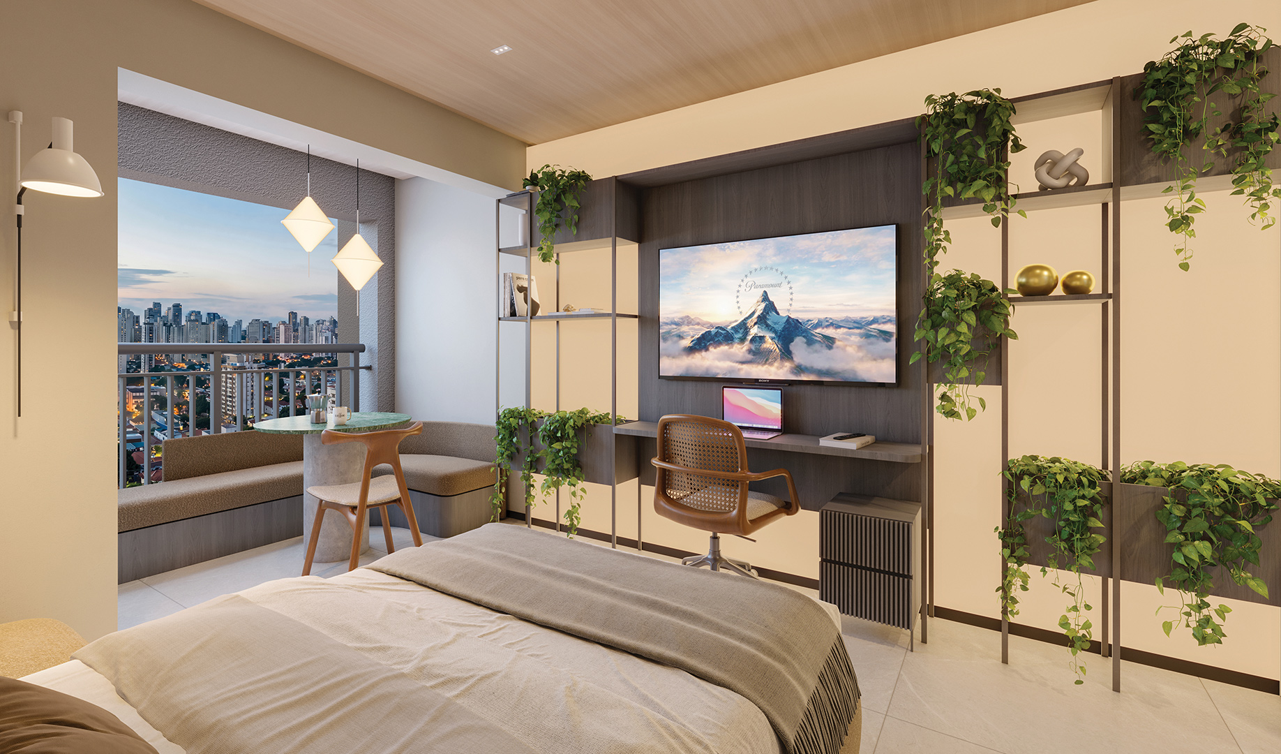 Studio 28m²
